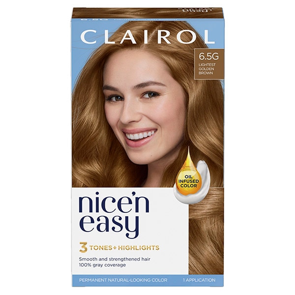 Clairol Nice'n Easy Hair Dye 6.5G Lightest Golden Brown