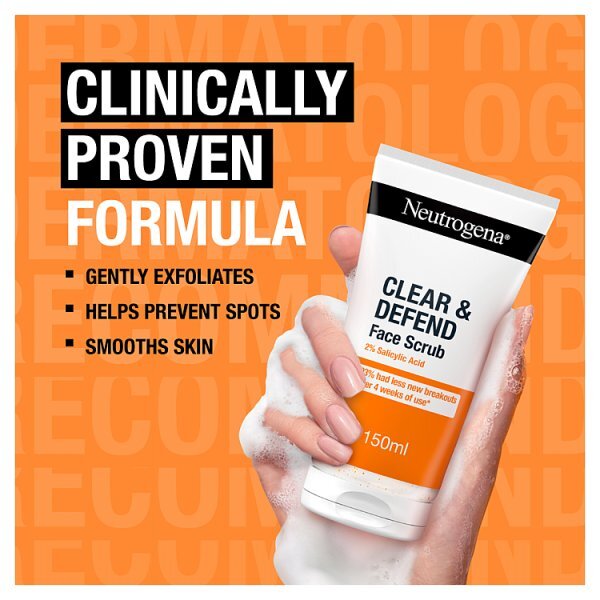 Neutrogena Clear & Defend Facial Scrub 150ml