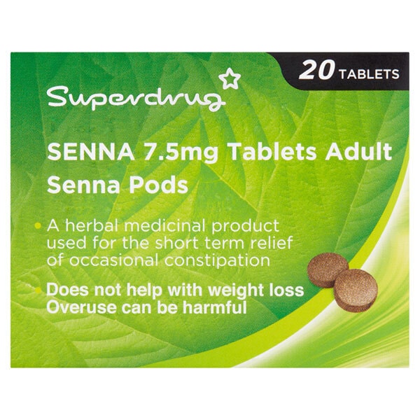 Superdrug Senna  7.5mg Tablets x 20