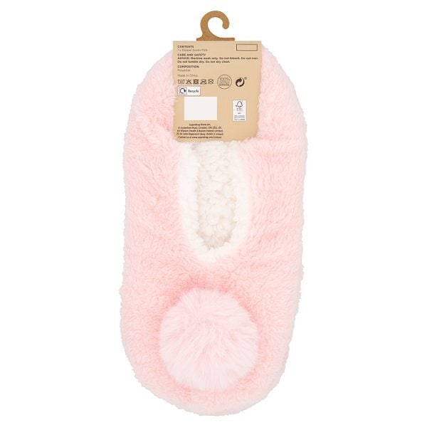 Superdrug Slipper Socks Pink