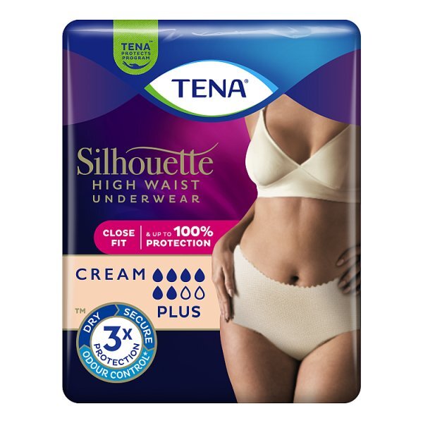 Tena Silhouette Plus Large 8Pk Cream