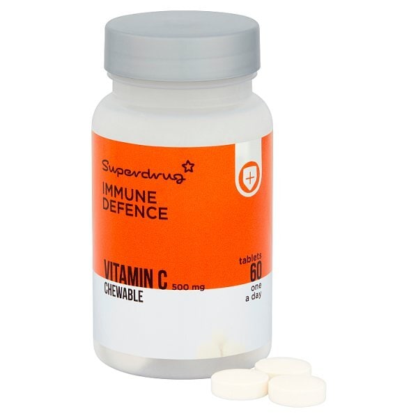 Superdrug Vitamin C 500mg Chewable Tablets X 60