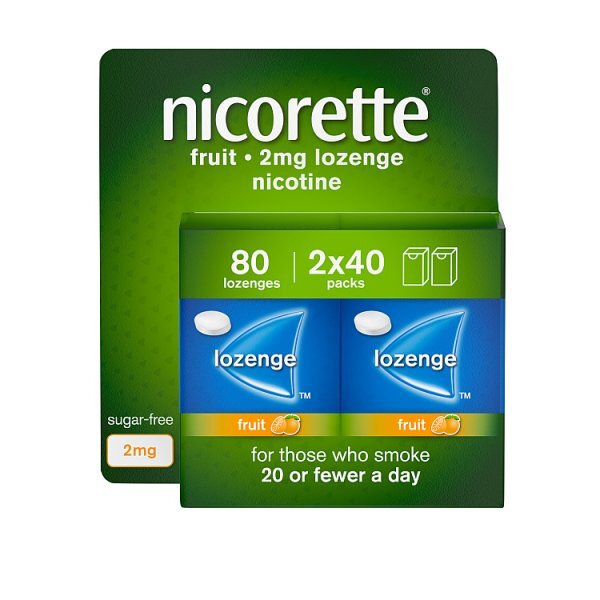 Nicorette Cools 2Mg Fruit Lozenges 80S (Stop Smoking)