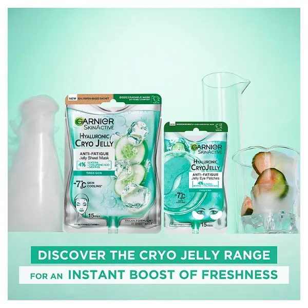 Garnier Hyaluronic Acid & Icy Cucumber Cryo Jelly Face Mask