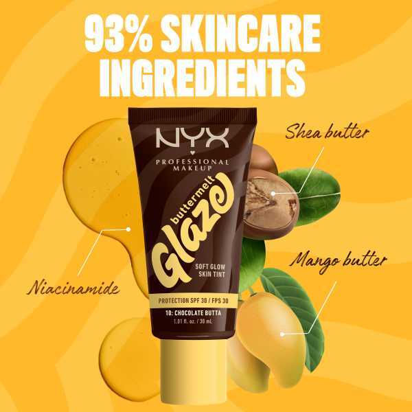 NYX Professional Makeup Buttermelt Glaze Skin Tint + SPF30 Foundation