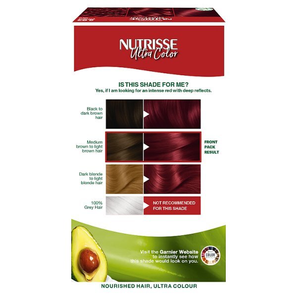 Garnier Nutrisse 5.62 Ultra Vibrant Red Permanent Hair Dye