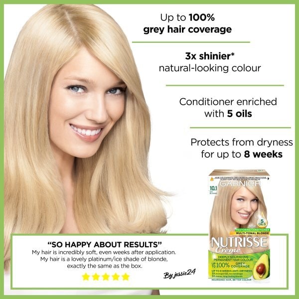 Garnier Nutrisse 10.1 Ice Blonde Permanent Hair Dye