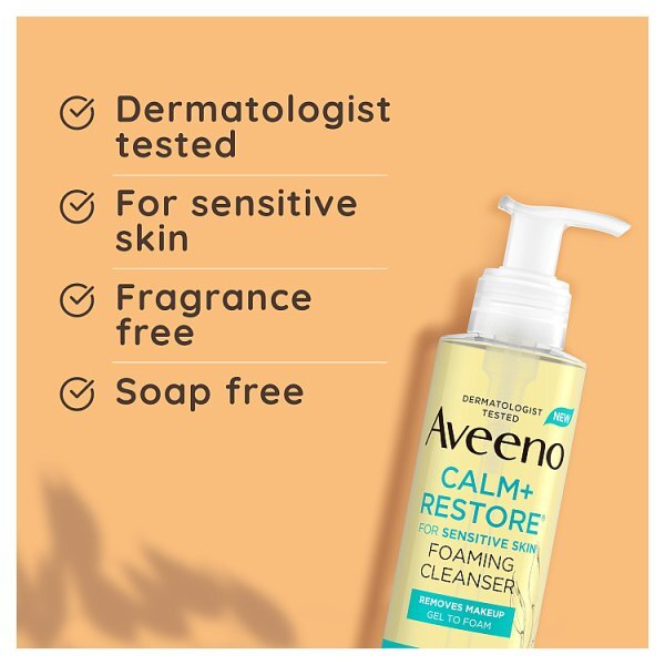 Aveeno Face Foaming Make Up Removing Cleanser 200ml