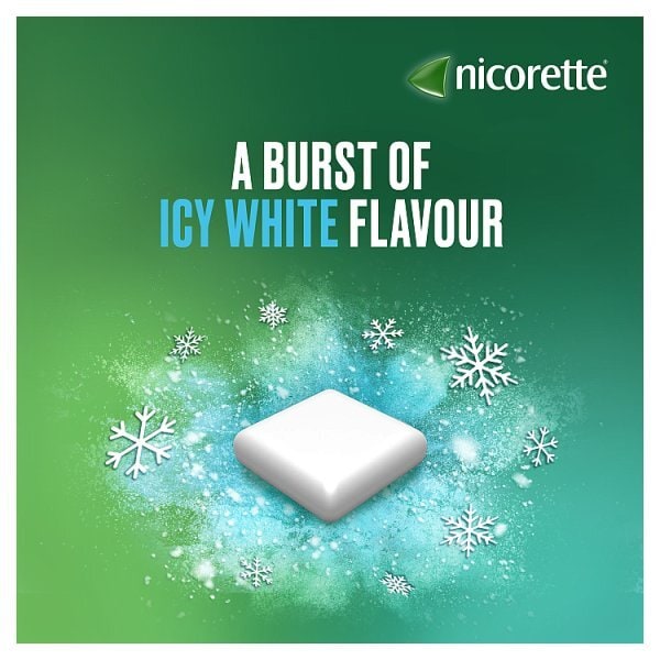 Nicorette Icy White 2mg Nicotine Gum 210s (Stop Smoking)