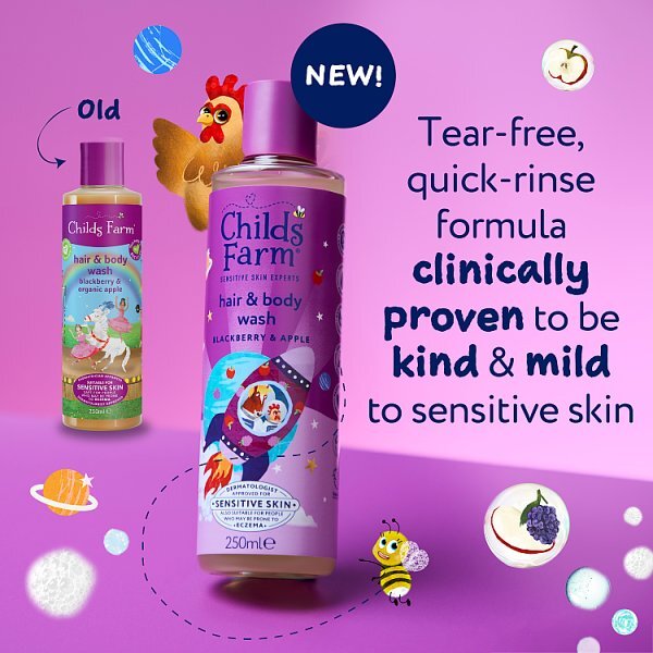 Childs Farm Hair & Body Wash, Blackberry & Apple 250Ml