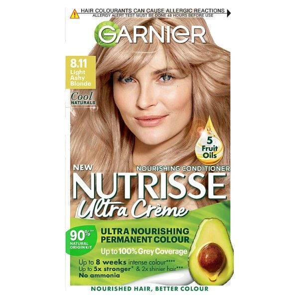 Garnier Nutrisse 8.11 Crème Blonde Permanent Hair Dye