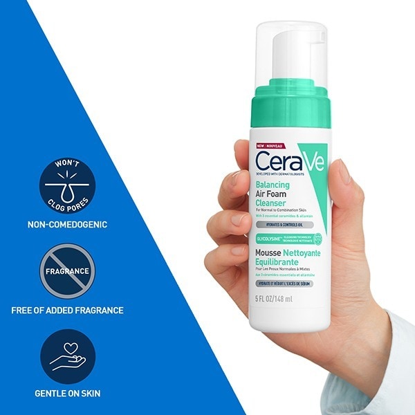 CeraVe Balancing Air Foam Foaming Facial Cleanser 148ml