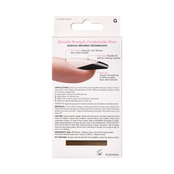 Kiss Salon Acrylic French Color - Flame