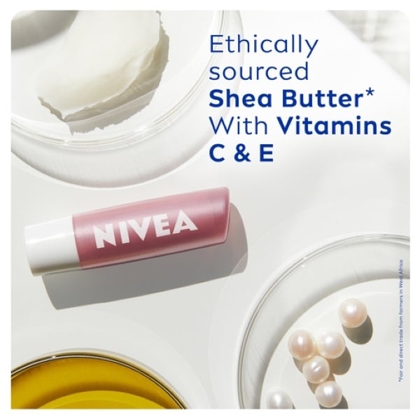 NIVEA 24H Moisture Pearly Shine Lip Balm 4.8G