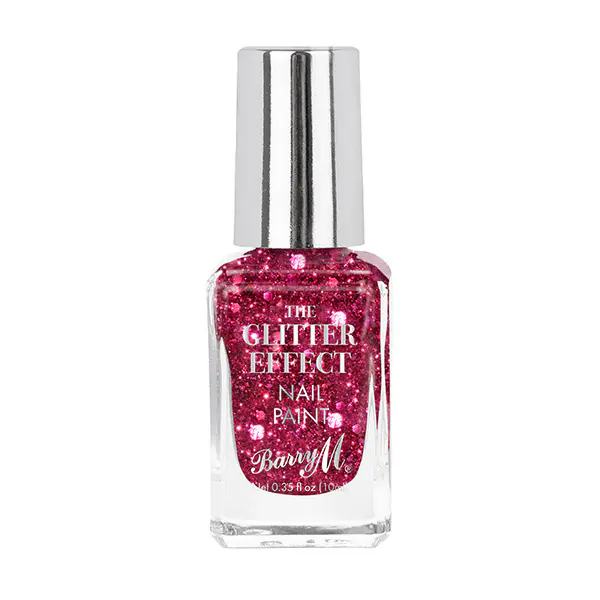 Barry M Glitter Effect Nail Paint - Fuschia Fiesta