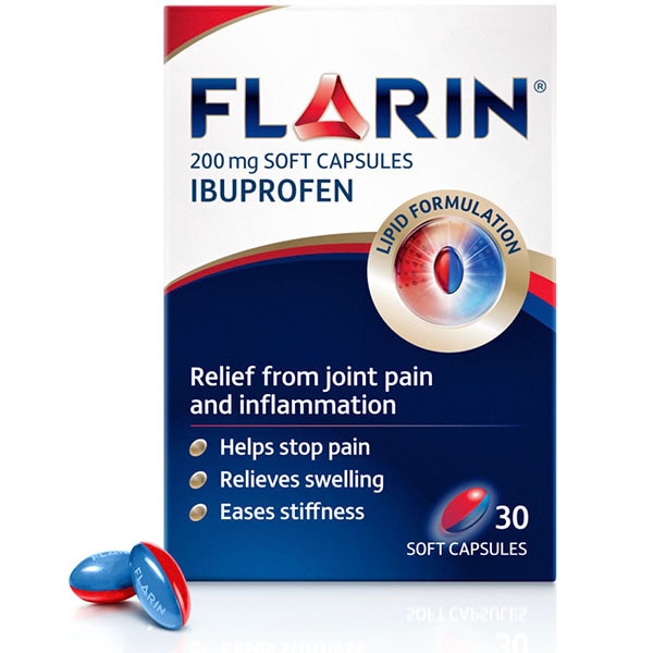 Flarin Ibuprofen Pain & Inflammation Lipid 30 Capsules