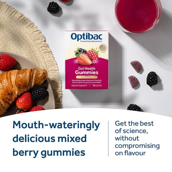 Optibac Probiotics Gut Health Gummies - 30 Gummies