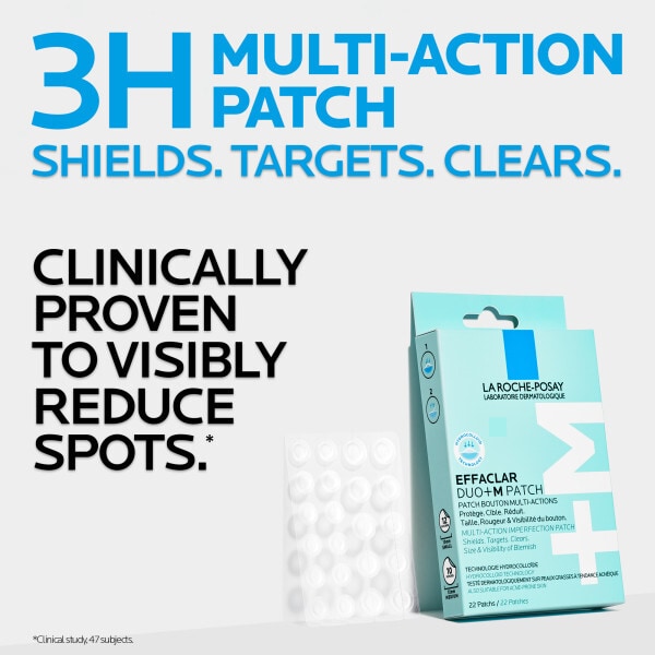 La Roche Posay Effaclar Duo+M 3H Spot Patches, 22 Patches