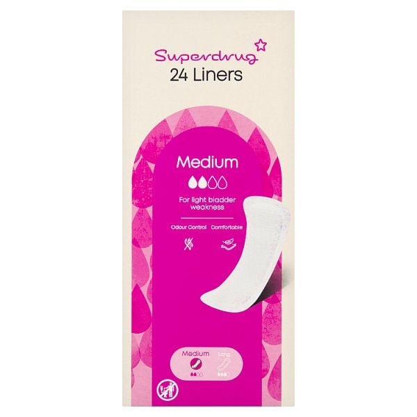 Superdrug Medium  Panty Linere x24