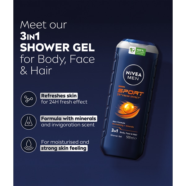 NIVEA MEN Sport Shower Gel  500ml