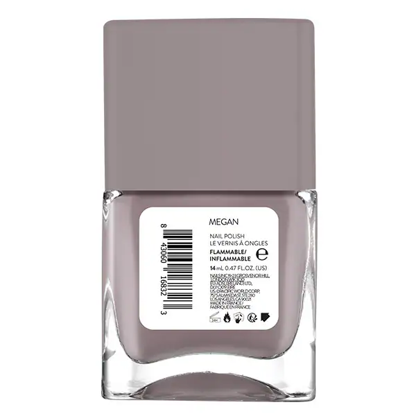 Nails.INC Its Topless Megan Mushroom Grey Polish 14ml