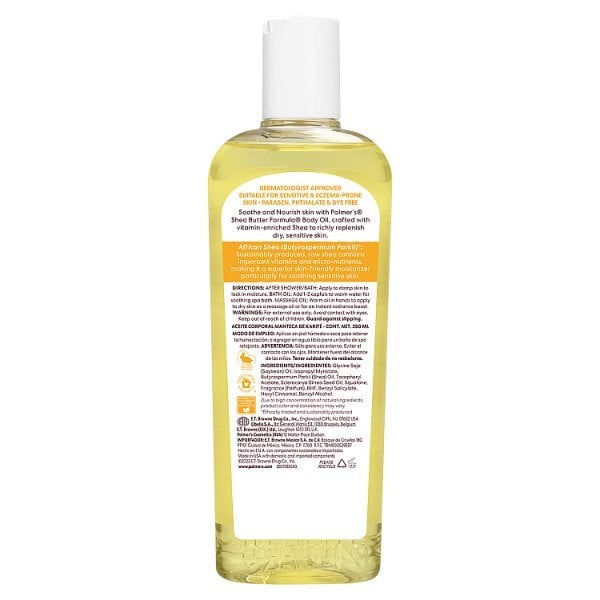 Palmer's Raw Shea Nourish Body Oil 250Ml