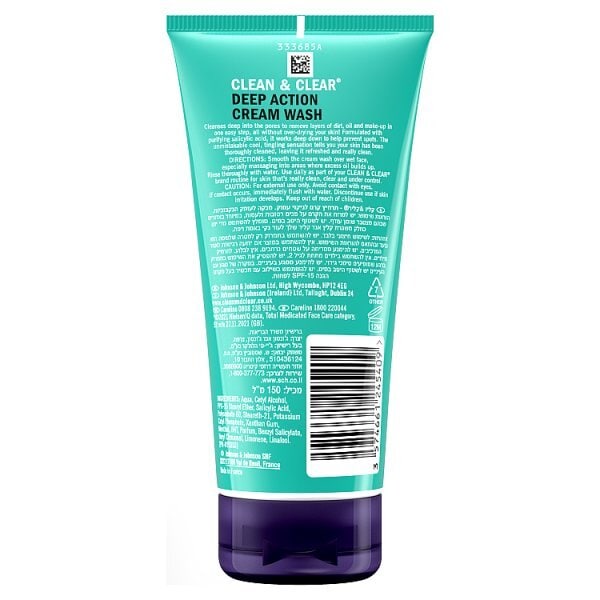 Clean & Clear Deep Action Cleansing Wash 150ml