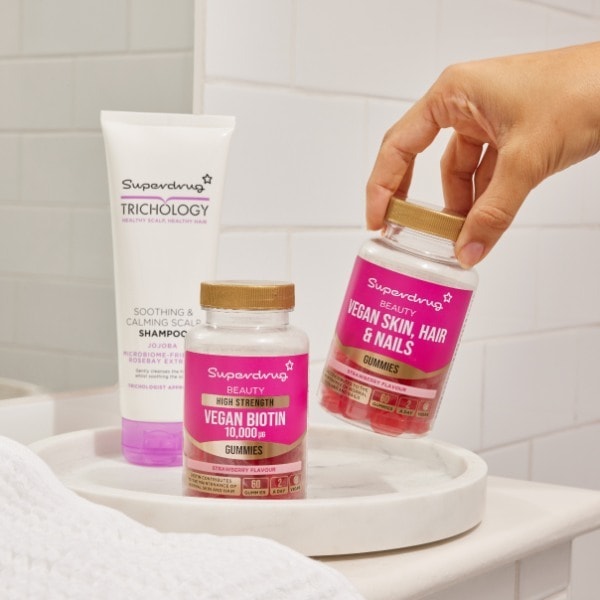 Superdrug High Strength Biotin 10000æg Vegan Gummies 60s