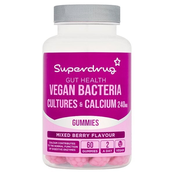 Superdrug Gut Health Probiotic Vegan Gummies 60s