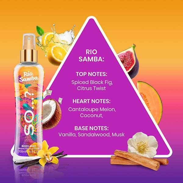 So? Rio Samba Body Mist 200Ml