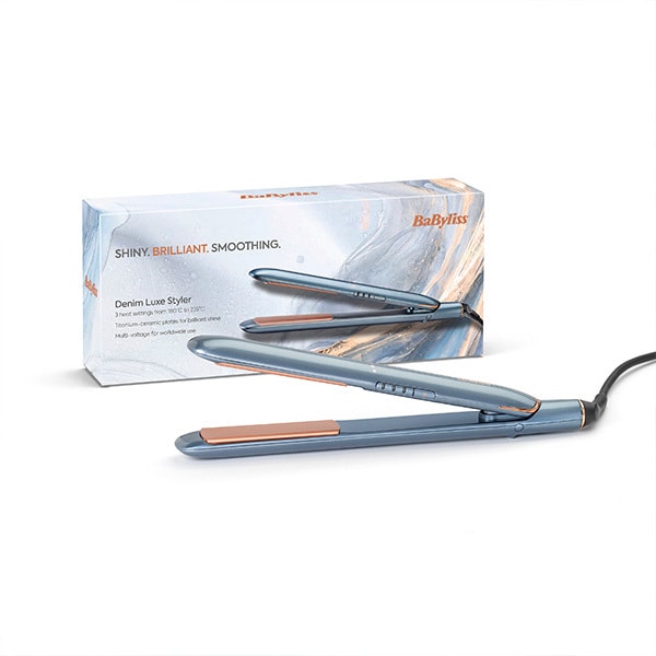BaByliss Denim Luxe Styler, Hair Straightener