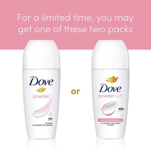 Dove Powder Anti-Perspirant Roll On 50 ml