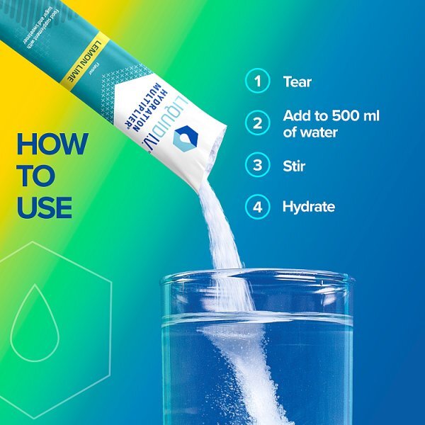 Liquid I.V. Electrolyte Powder Mix Lemon Lime X3