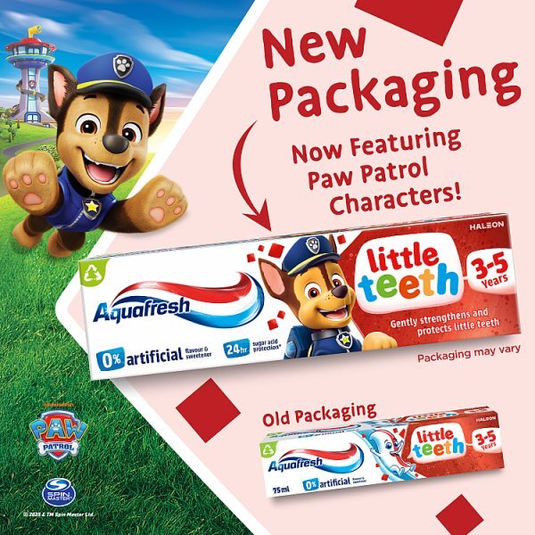 Aquafresh Kids Toothpaste, Little Teeth 3-5 Years 75ml