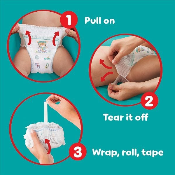 Pampers Baby Dry Nappy Pants Size 8, 14 Nappies, 19kg+