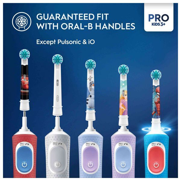 Oral-B Pro Kids Spiderman Toothbrush Heads, 4 Counts