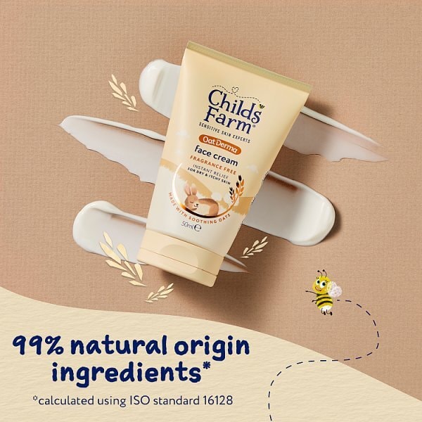 Childs Farm Oatderma Face Cream Fragrance-Free 50Ml