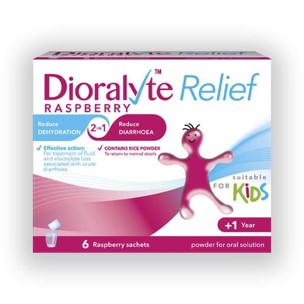 Dioralyte Raspberry Rehydration Satchets x6