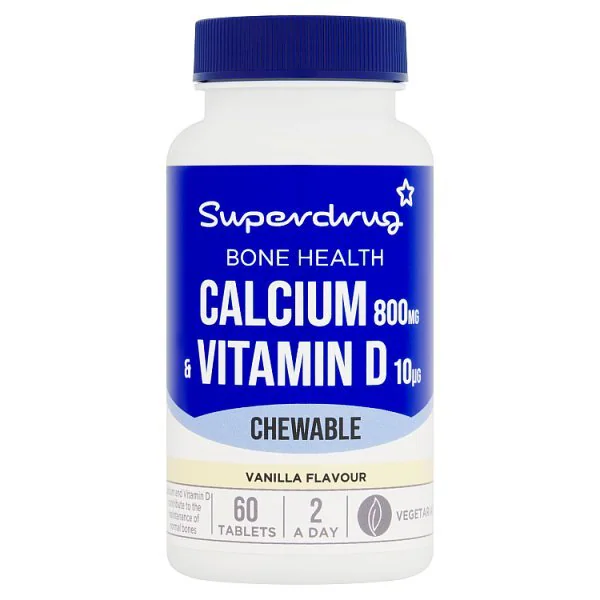 Superdrug Chewable Calcium & Vitamin D 60s