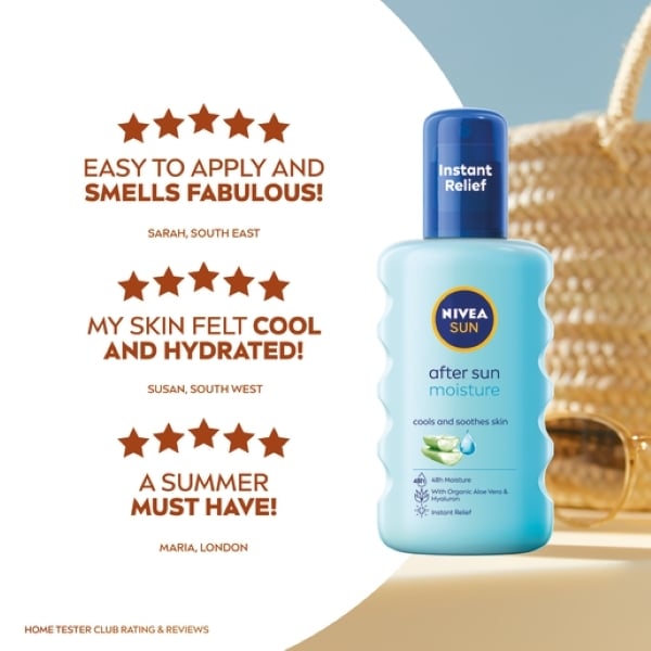 NIVEA SUN After Sun Moisturising Soothing Spray Lotion 200ml