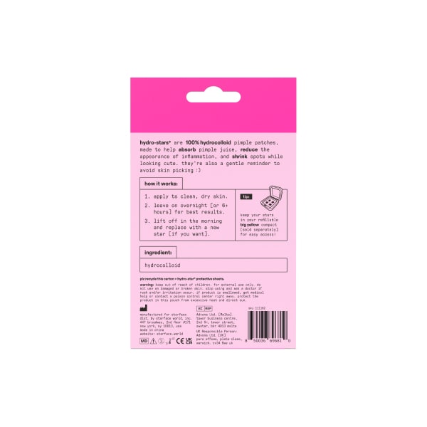 Starface Hydro-Star Pink 32 pack