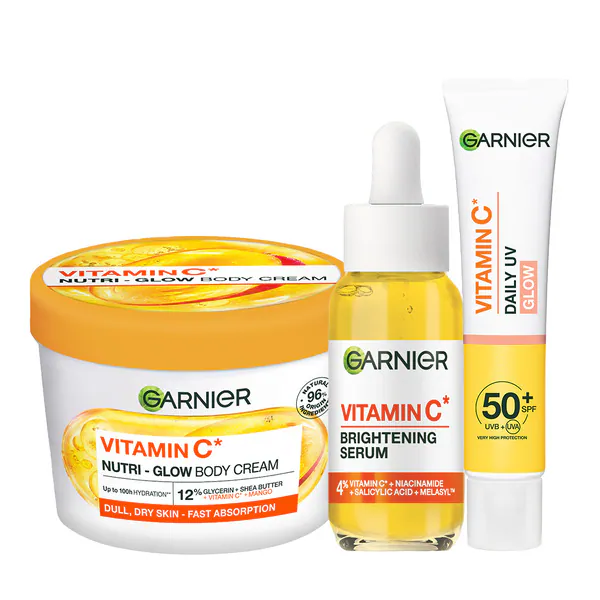 Garnier Vitamin C Face and Body Trio - Glow