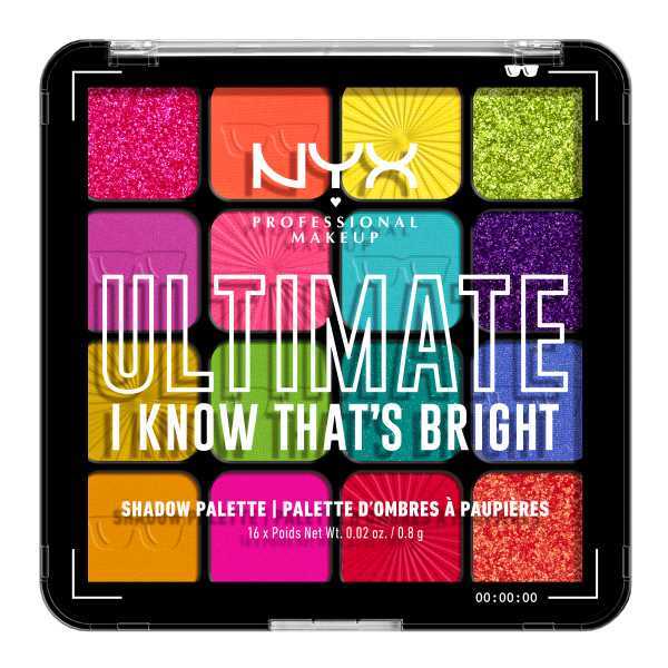 NYX Professional Makeup Ultimate Shadow Palette - I Know That's Bright