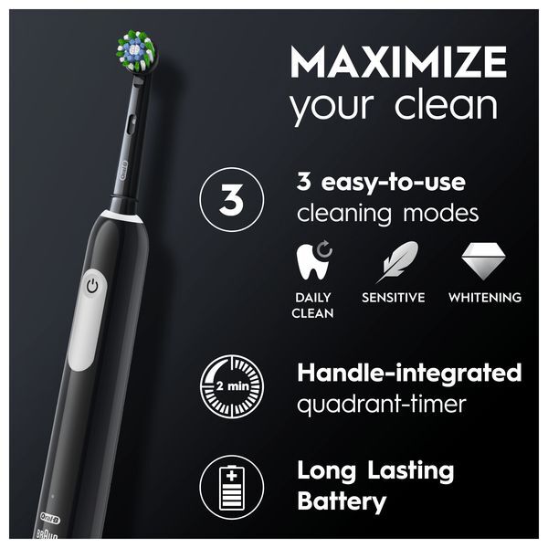 Oral-B Pro 1 Black Electric Toothbrush