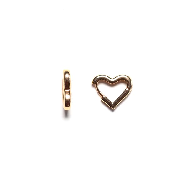 Sensation Jewellery Small Gold Plated Heart Huggy Hoop