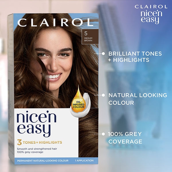 Clairol Nice'n Easy Hair Dye 8GN Medium Golden Neutral Blonde