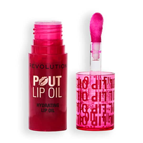 Revolution Pout Lip Oil Cherry Red