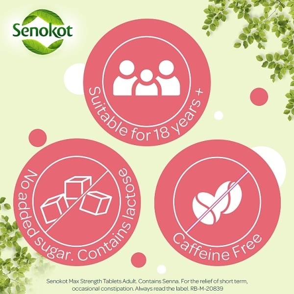 Senokot Max Strength Tablets x 10