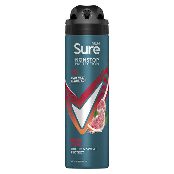 Sure Men Nonstop Protection Ultra Fresh Anti-Perspirant Aerosol 150 ml