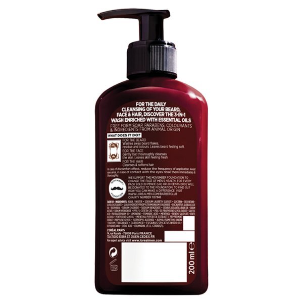 L'Oréal Men Expert Barber Club Beard Face Wash 200ml